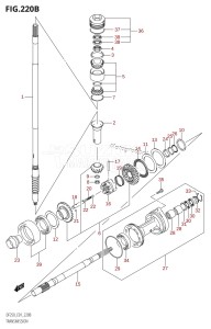 DF250Z From 25003Z-110001 (E01 E40)  2011 drawing TRANSMISSION (DF200Z,DF200WZ,DF225Z,DF225WZ,DF250Z)