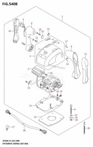 DF350A From 35001F-040001 (E01 E03  -)  2020 drawing OPT:REMOTE CONTROL ASSY DUAL (022,023)