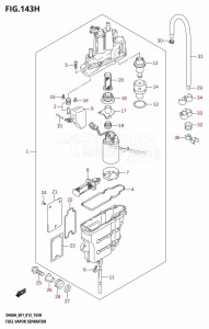 DF50A From 05003F-310001 (E01)  2013 drawing FUEL VAPOR SEPARATOR (DF60A:E40)