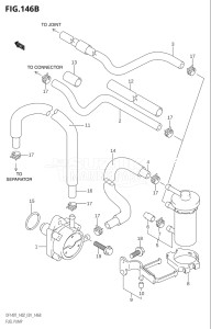 14001Z-980001 (2009) 140hp E01 E40-Gen. Export 1 - Costa Rica (DF140WZK9) DF140 drawing FUEL PUMP (DF140T:(K6,K7,K8,K9,K10),DF140Z:(K6,K7,K8,K9,K10,011))