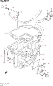 17502Z-010001 (2010) 175hp E01-Gen. Export 1 (DF175ZK10) DF175Z drawing OIL PAN