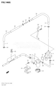 17502F-210001 (2012) 175hp E01 E40-Gen. Export 1 - Costa Rica (DF175T) DF175T drawing FUEL PUMP (DF175Z:E01)