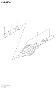 15002Z-410001 (2014) 150hp E40-Costa Rica (DF150ZG) DF150ZG drawing FUEL HOSE