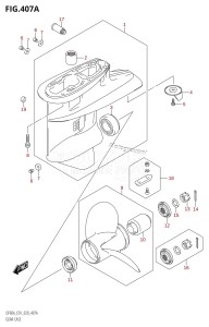 DF50A From 05003F-040001 (E01)  2020 drawing GEAR CASE (DF40A:E01,DF40AST:E34,DF50A:E01)