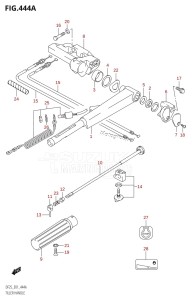 DF20 From 02001F-780001 (E01)  2007 drawing TILLER HANDLE