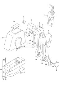 Outboard DF 30A drawing Top Mount Single (1)