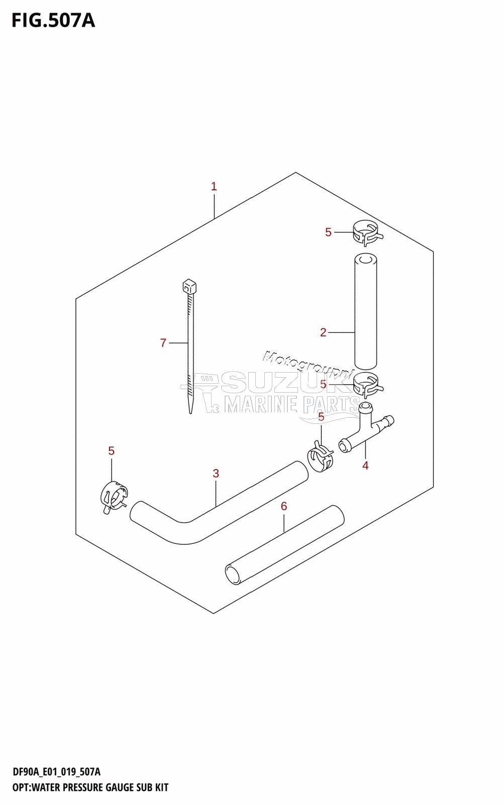 OPT:WATER PRESSURE GAUGE SUB KIT