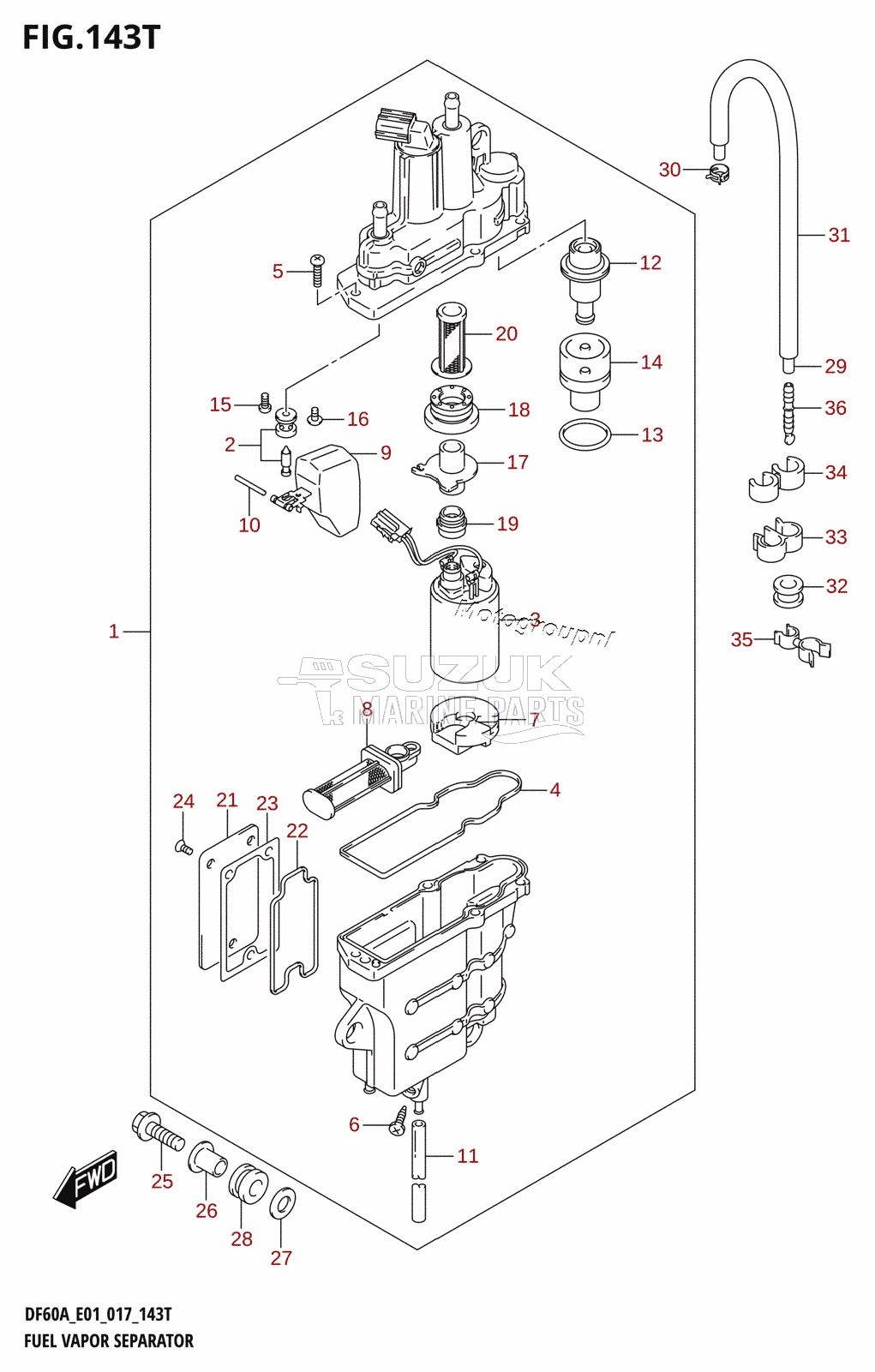 FUEL VAPOR SEPARATOR (DF60AVTH:E01)