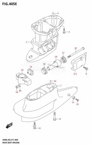 DF60A From 06003F-710001 (E03)  2017 drawing DRIVE SHAFT HOUSING (DF60AVT:E03)