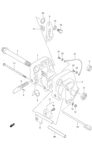 Outboard DF 9.9 drawing Clamp Bracket