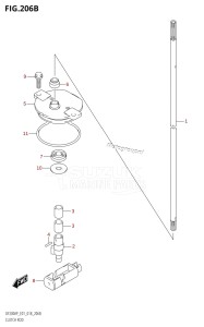 DF200AP From 20003P-810001 (E01 E40)  2018 drawing CLUTCH ROD (DF150AP:E40)