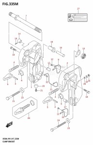 DF9.9B From 00995F-710001 (P01)  2017 drawing CLAMP BRACKET (DF20ATH:P01)