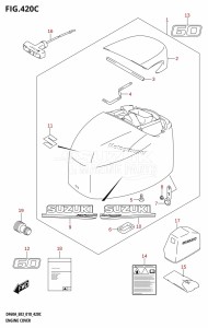 DF60A From 06003F-810001 (E03)  2018 drawing ENGINE COVER (DF60A)