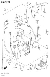 07003F-240001 (2022) 70hp E11 E40-Gen. Export 1-and 2 (DF70AT  DF70ATH  DF70ATH) DF70A drawing HARNESS (SEE NOTE)