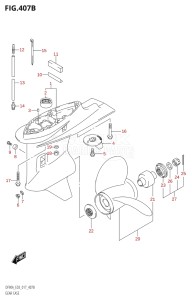 09003F-710001 (2017) 90hp E03-USA (DF90AT) DF90A drawing GEAR CASE (DF80A:E03)