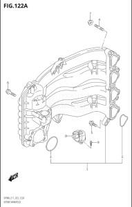 09003F-040001 (2020) 90hp E01 E40-Gen. Export 1 - Costa Rica (DF90ATH) DF90A drawing INTAKE MANIFOLD