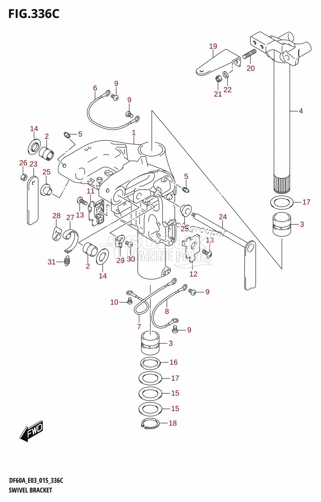 SWIVEL BRACKET (DF60A:E03)