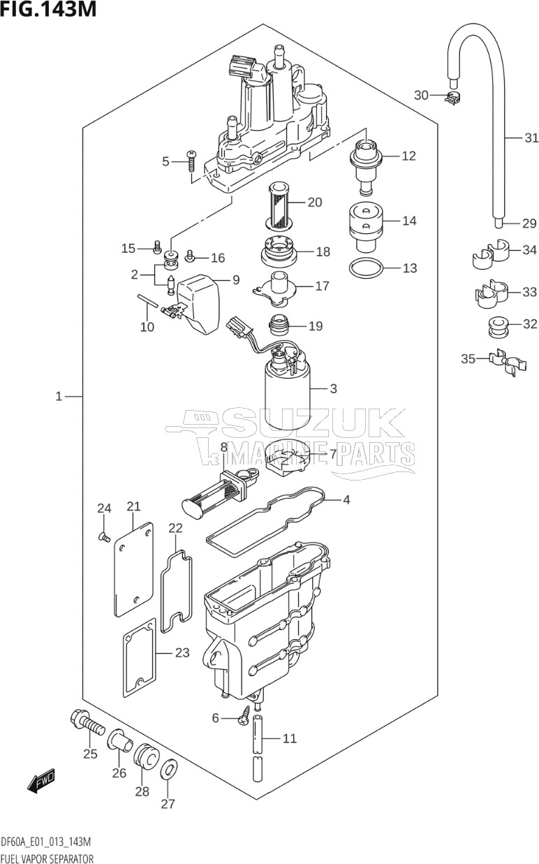 FUEL VAPOR SEPARATOR (DF60ATH:E40)