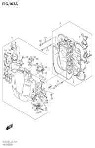 25004F-040001 (2020) 250hp E03-USA (DF250ST) DF250ST drawing THROTTLE BODY (DF200T,DF200Z)