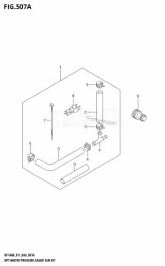 DF100C From 10005F-440001 (E01)  2024 drawing OPT:WATER PRESSURE GAUGE SUB KIT