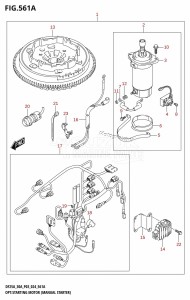 DF250A From 25003P-440001 (E11 - E40)  2024 drawing OPT:STARTING MOTOR (MANUAL STARTER) (M-STARTER)