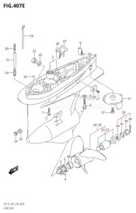 DF175TG From 17502F-610001 (E01 E40)  2016 drawing GEAR CASE (DF150Z:E01)