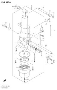 01502F-421001 (2004) 15hp P03-U.S.A (DF15K4) DF15 drawing TRIM CYLINDER (DF9.9T,DF9.9TH)