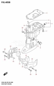 DF300A From 30002P-440001 (E11 - E40)  2024 drawing DRIVE SHAFT HOUSING (DF25AT,DF25ATH,DF30AT,DF30ATH)