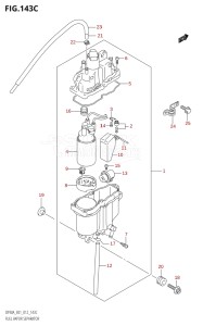 08002F-210001 (2012) 80hp E01 E40-Gen. Export 1 - Costa Rica (DF80A  DF80AT) DF80A drawing FUEL VAPOR SEPARATOR (DF70ATH:E01)