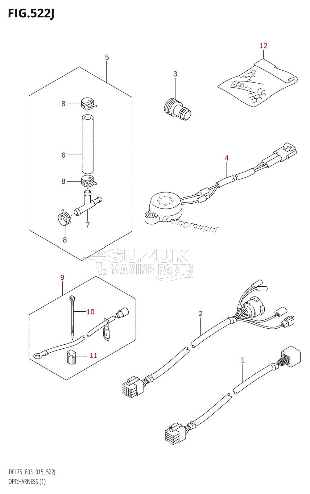 OPT:HARNESS (1) (DF150ST:E03)