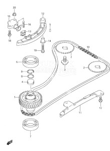 Outboard DF 115 drawing Timing Chain