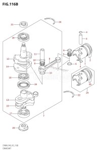 DT40 From 04005-310001 ()  2013 drawing CRANKSHAFT (DT40W:P90)