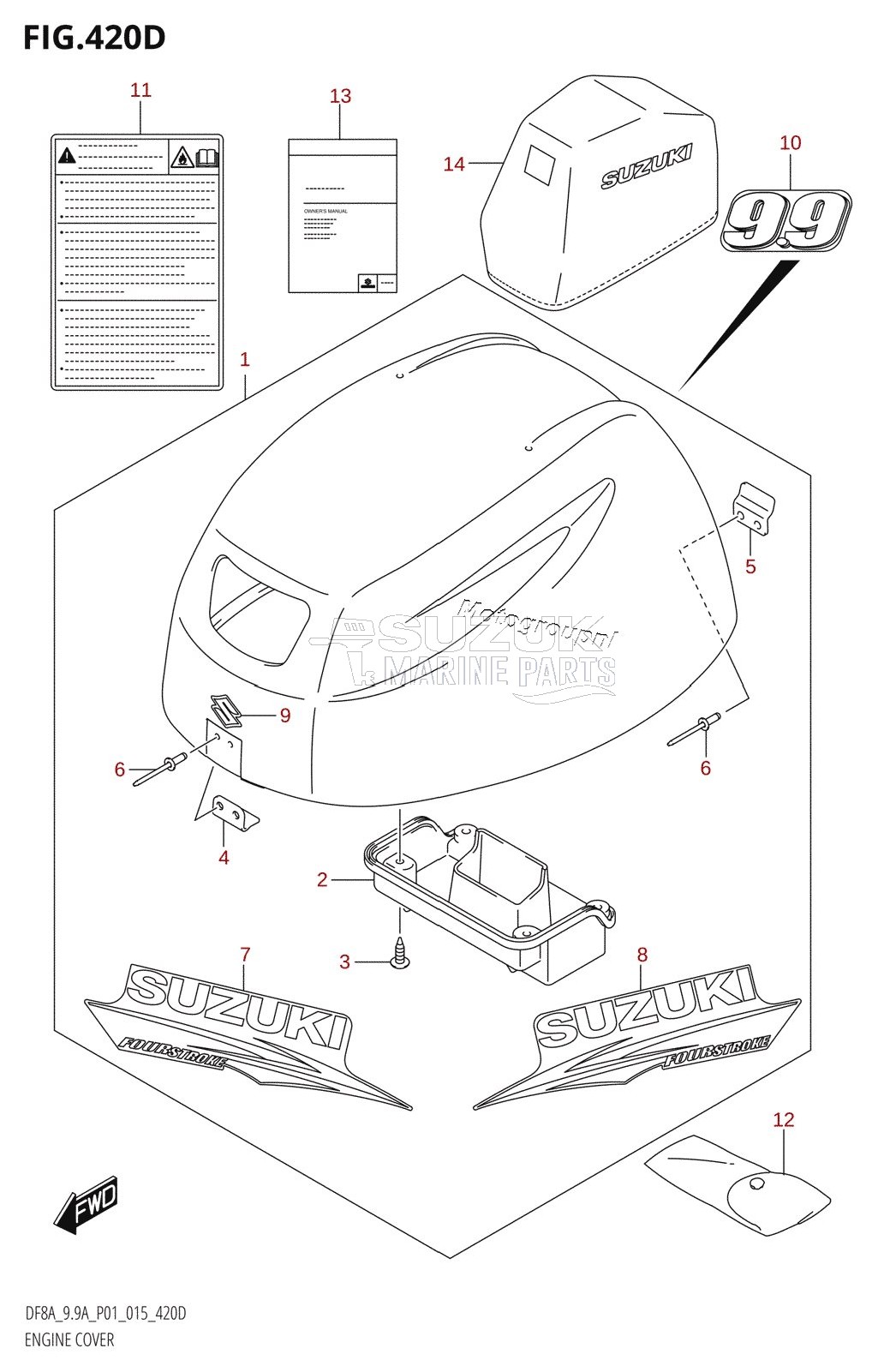 ENGINE COVER (DF9.9AR:P01)