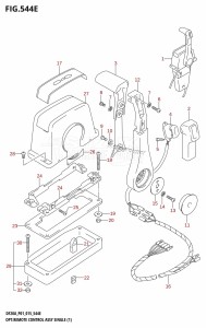 DF9.9B From 00995F-510001 (P01)  2015 drawing OPT:REMOTE CONTROL ASSY SINGLE (1) (DF15AR:P01)