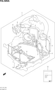 02503F-010001 (2010) 25hp E03-USA (DF25K10  DF25RK10) DF25 drawing OPT:GASKET SET