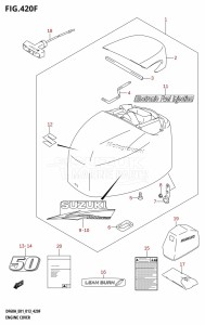 DF40A From 04003F-310001 (E01)  2013 drawing ENGINE COVER (DF50ATH:E01)