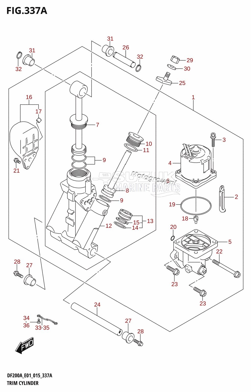 TRIM CYLINDER (DF200AT)