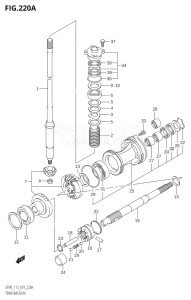 09001F-251001 (2002) 90hp E01-Gen. Export 1 (DF90TK2) DF90 drawing TRANSMISSION (DF90T,DF100T,DF115T,DF115WT)