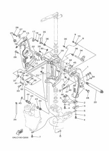 FL200BETX drawing FRONT-FAIRING-BRACKET