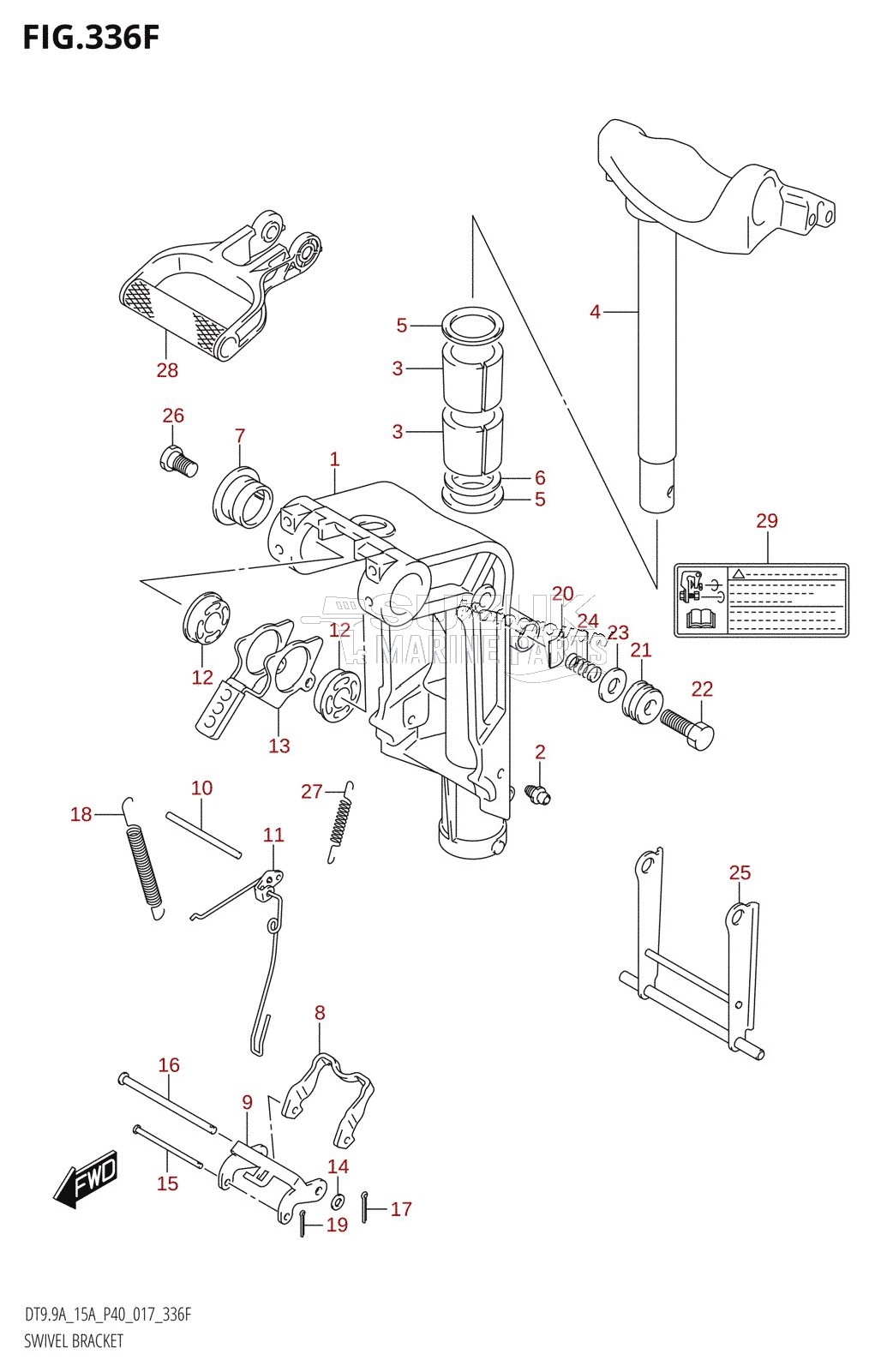 SWIVEL BRACKET (DT15A:P40)