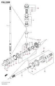 DF175TG From 17502F-410001 (E03)  2014 drawing TRANSMISSION (DF175T:E03)