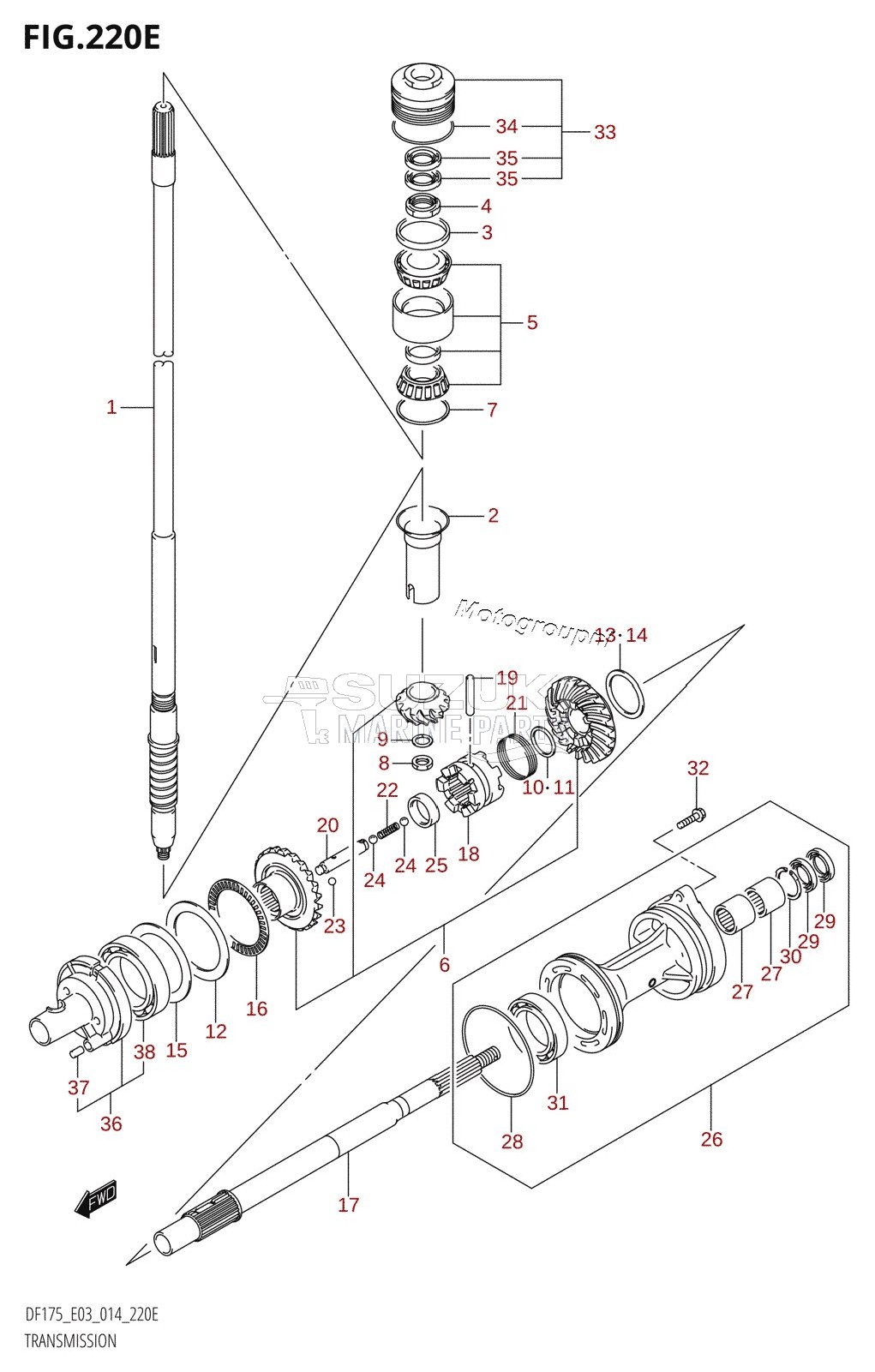 TRANSMISSION (DF175T:E03)