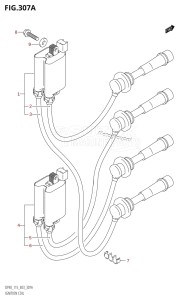 DF100 From 10001F-980001 (E03)  2009 drawing IGNITION COIL