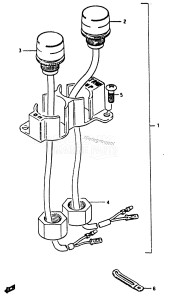 DT50 From 05001k-601361 till 601714 ()  1986 drawing OPT:TRIM SWITCH (DT50KR:E01 /​ E13 /​ E17)