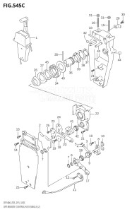 14003Z-610001 (2016) 140hp E03-USA (DF140AZ) DF140AZ drawing OPT:REMOTE CONTROL ASSY SINGLE (2) (DF115AST:E03)