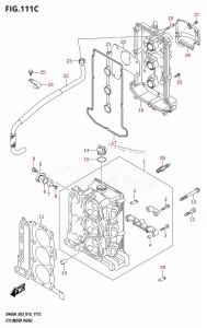 DF60A From 06002F-510001 (E03)  2015 drawing CYLINDER HEAD (DF60A:E03)