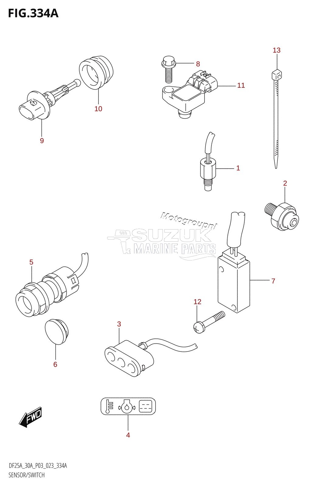 SENSOR /​ SWITCH (DF25A)