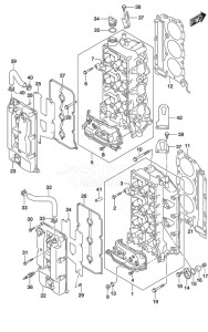 DF 250 drawing Cylinder Head