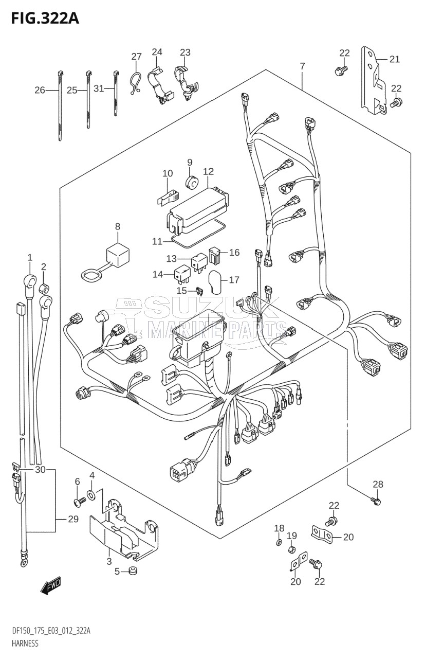 HARNESS (DF150T:E03)