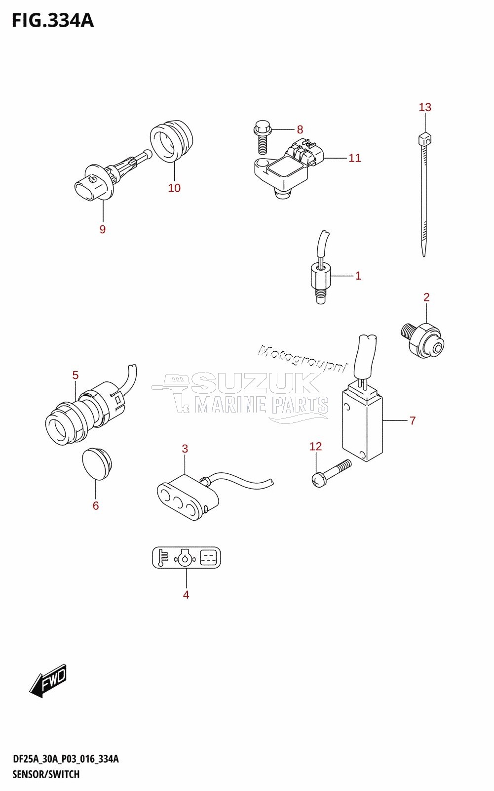 SENSOR /​ SWITCH (DF25A:P03)